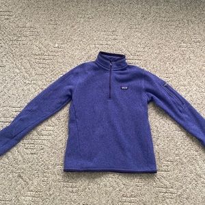 Women’s Quarter Zip Patagonia - Purple, Size Medium